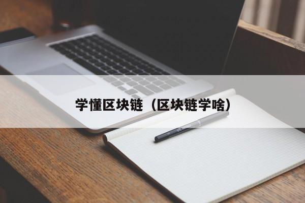 学懂区块链(区块链学啥)